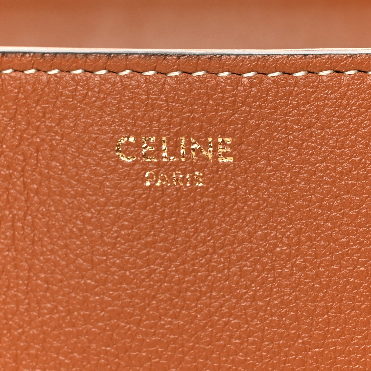 Celine Supple Grained Calfskin Medium Nino Tan 6 of 9