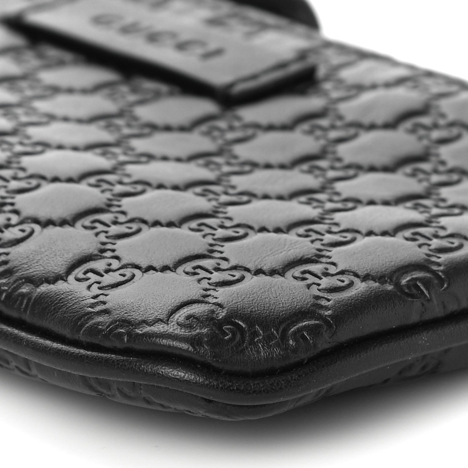 Gucci Microguccissima Key Ring Coin Case Black 10 of 11