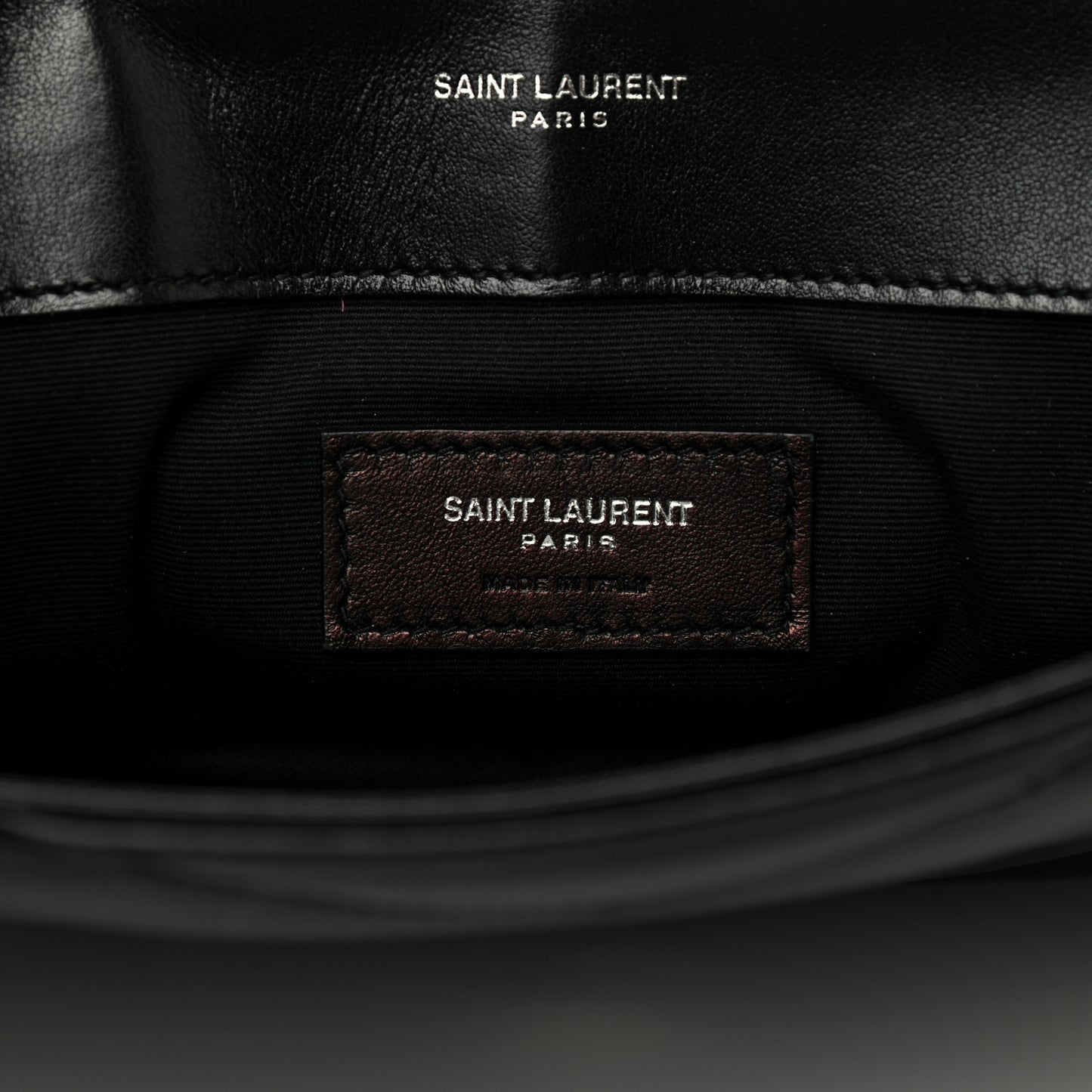 Calfskin Y Quilted Monogram Loulou Document Holder Black