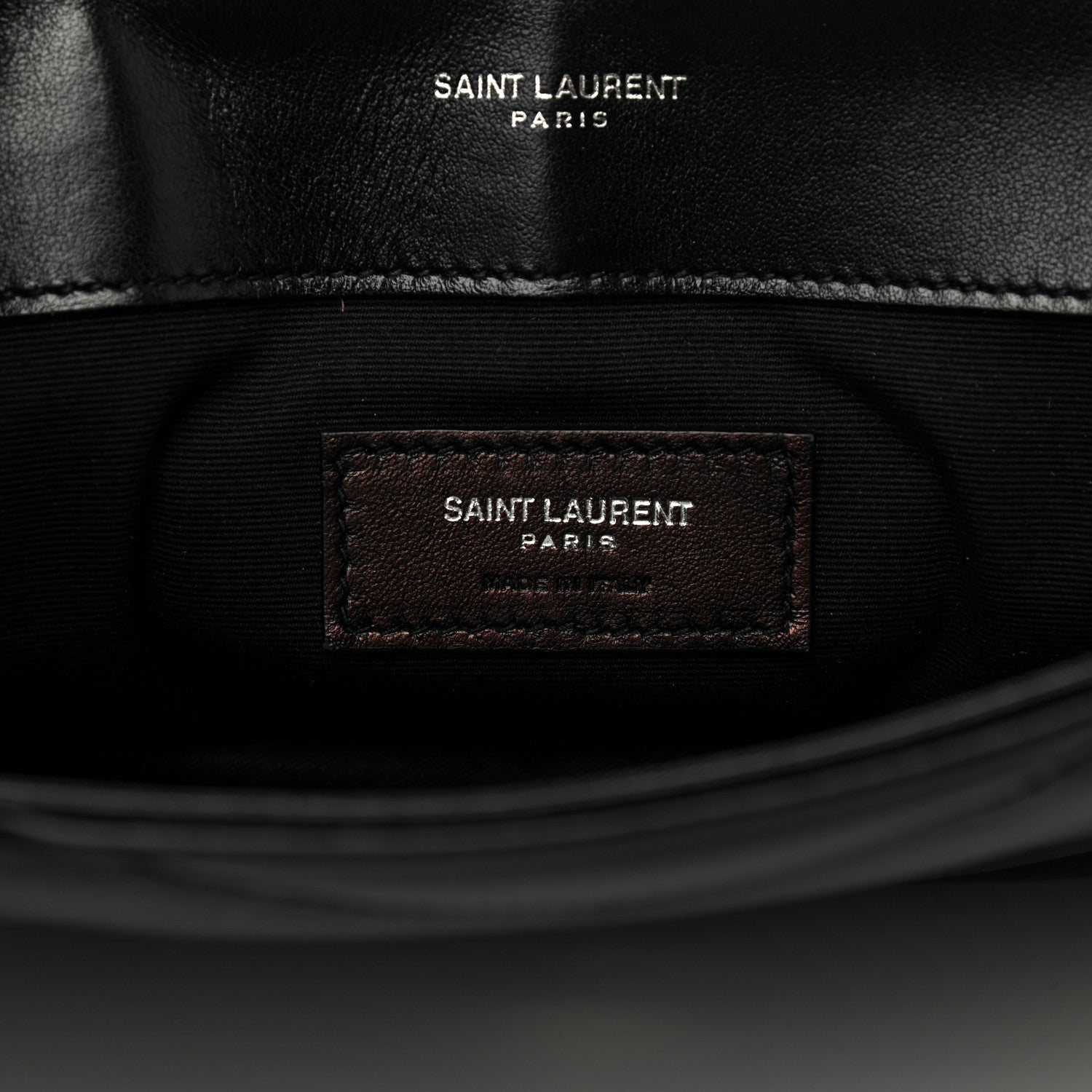 Saint Laurent Calfskin Y Quilted Monogram Loulou Document Holder Black 6 of 7