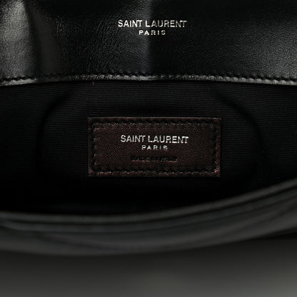 Saint Laurent Calfskin Y Quilted Monogram Loulou Document Holder Black 6 of 7