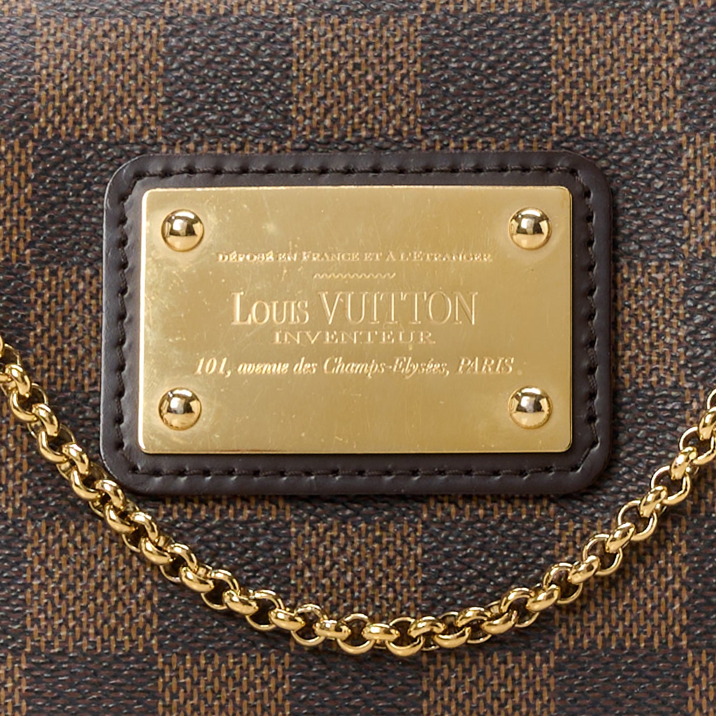 Damier Ebene Eva Clutch