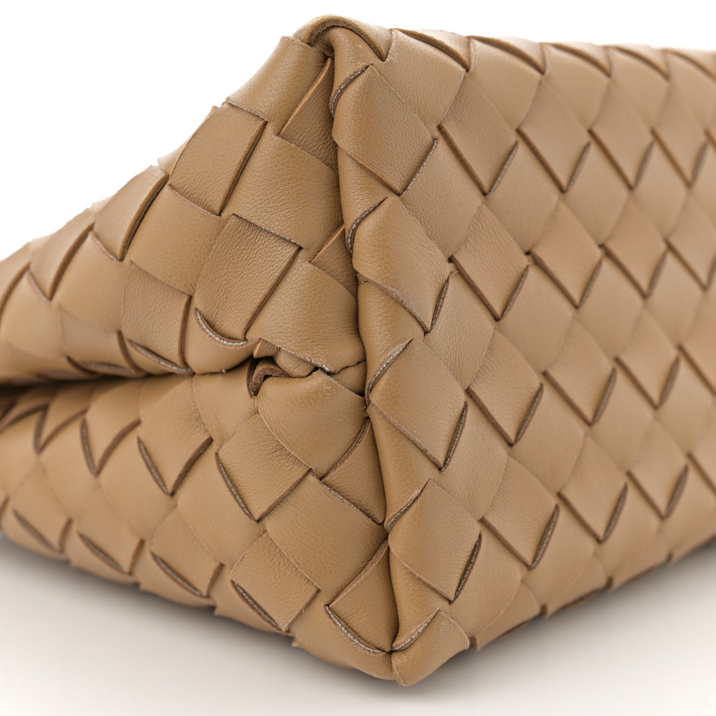 Nappa Intrecciato Small Andiamo Shoulder Bag Dark Praline