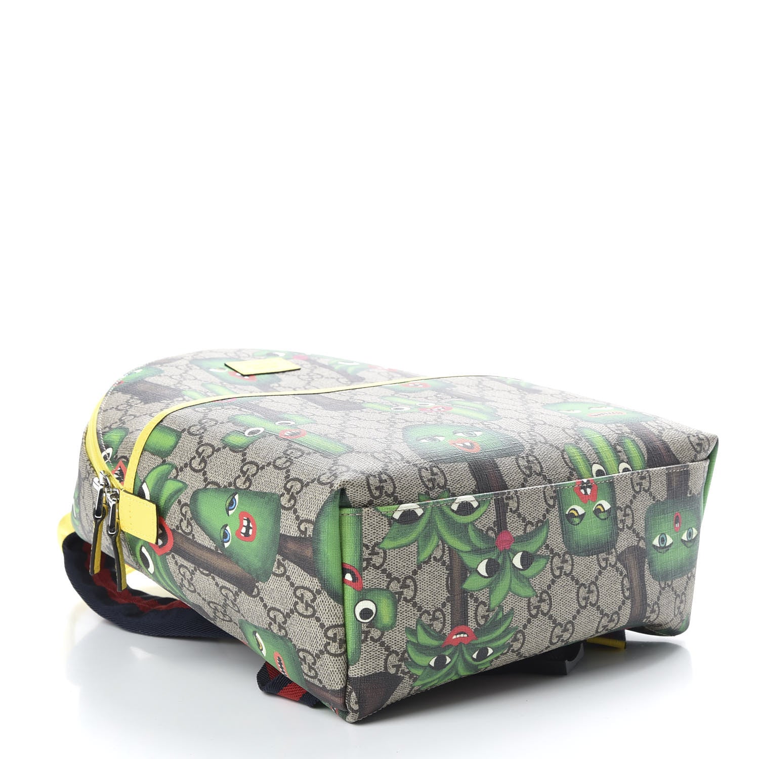 Gucci GG Supreme Monogram Smiling Plants Childrens Backpack 3 of 9