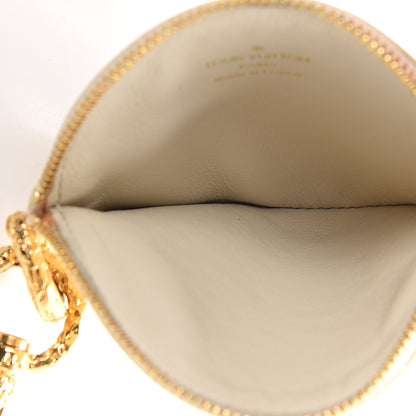 Louis Vuitton Vernis Trunks and Bags Porte-Monnaie Round Coin Purse Beige 3 of 4