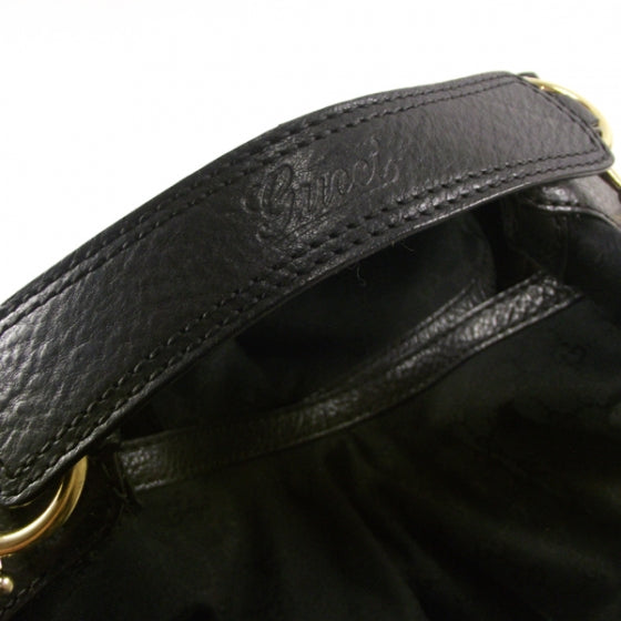 Monogram Large Jockey Hobo Black