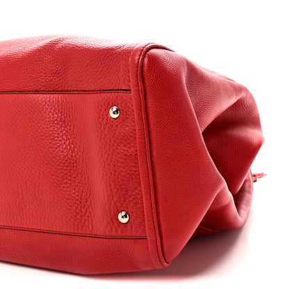 Gucci Pebbled Calfskin Large Soho Shoulder Bag Red 10 of 10