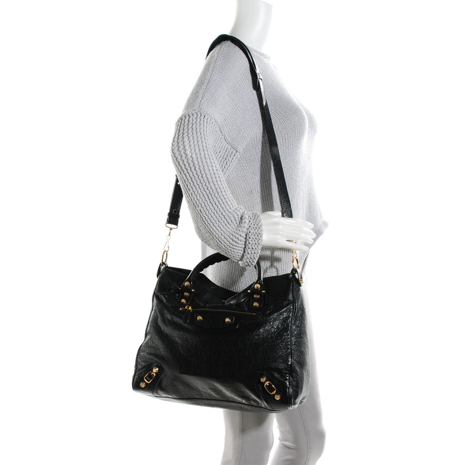Balenciaga Agneau Giant 12 Gold Hardware Velo Black 2 of 7