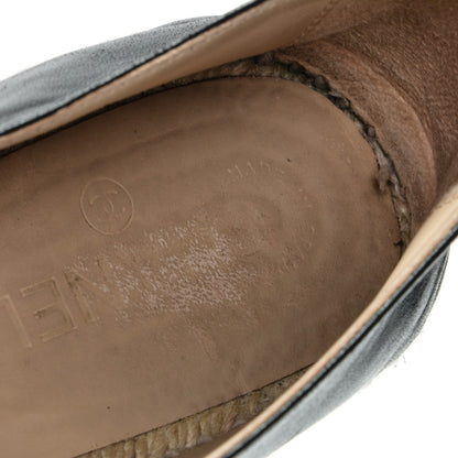 Chanel Lambskin CC Espadrilles 41 Black 8 of 8
