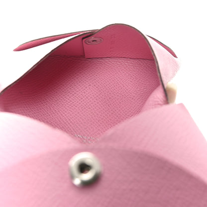 Hermes Epsom Calvi Card Case 5P Pink 5 of 9