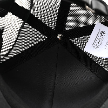 Gucci GG Supreme Monogram Baseball Hat M 58 Black 7 of 10