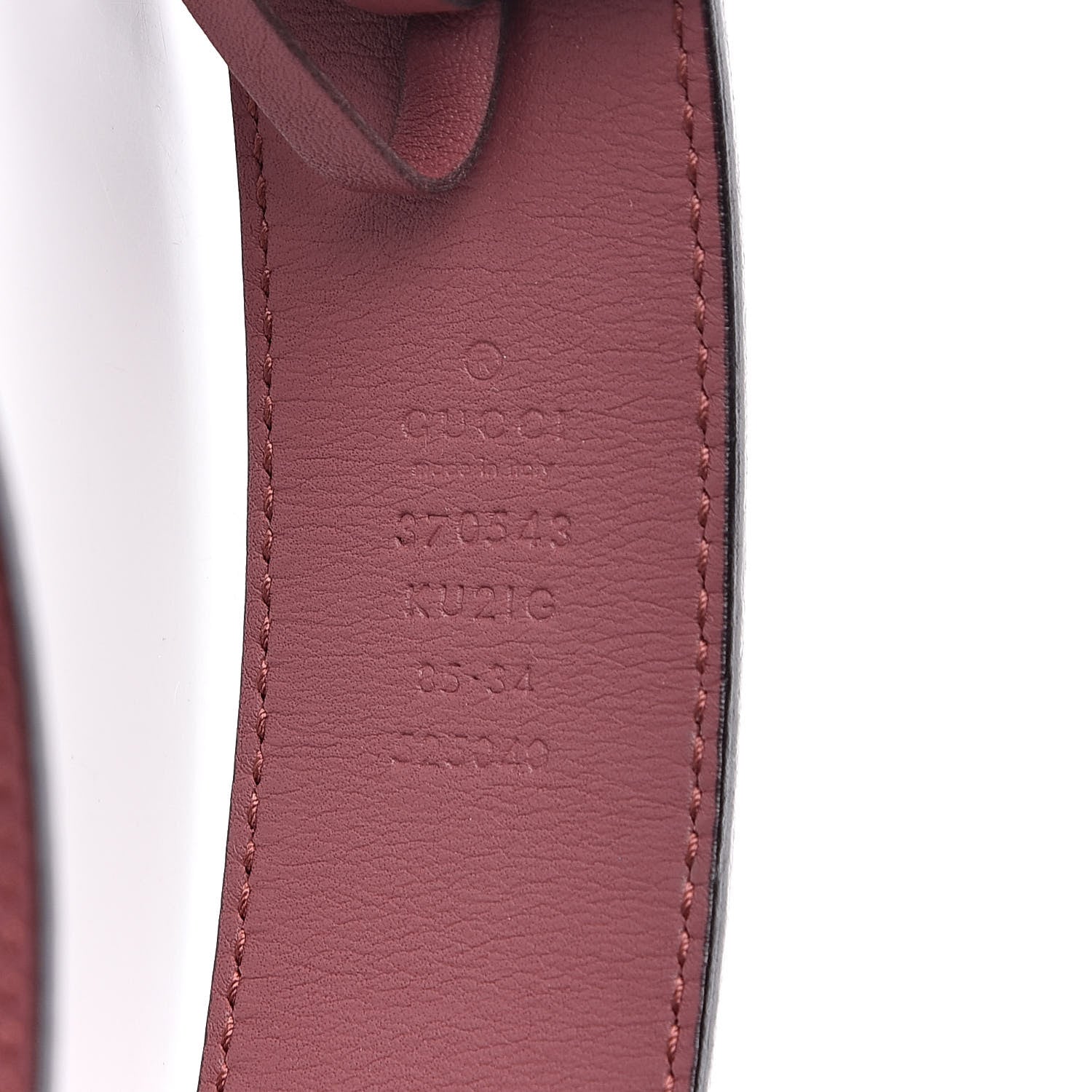 Gucci GG Supreme Monogram Blooms Moon Calfskin Interlocking G 37mm Belt 85 34 Beige Ebony Multicolor Dry Rose 6 of 6