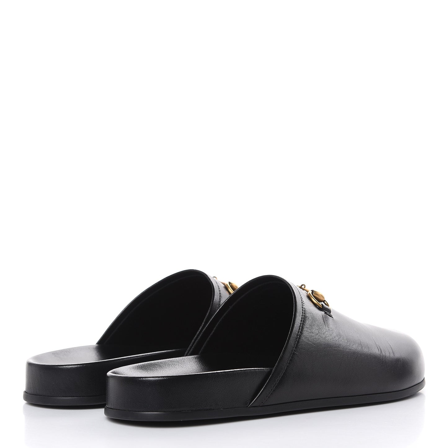 Malaga Kid Womens Horsebit River Slippers 39 Black