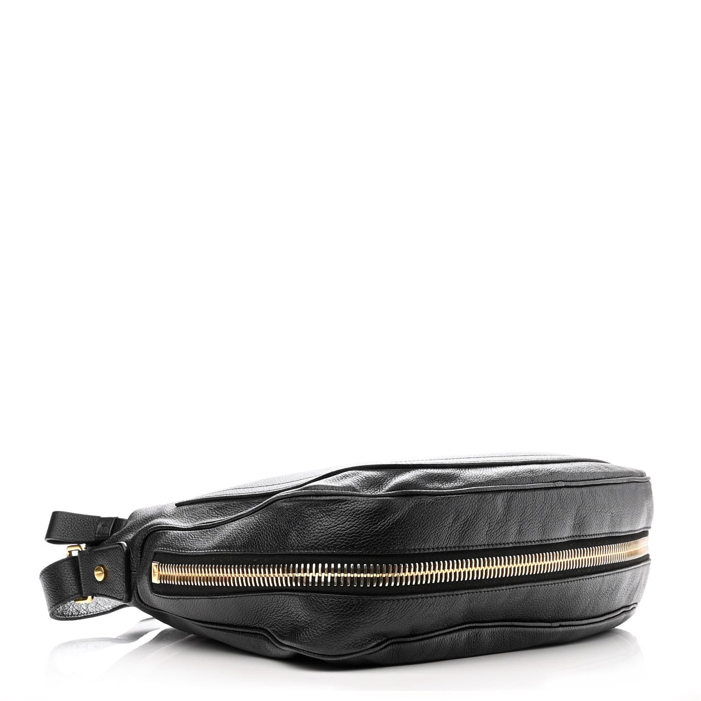 Grained Calfskin Medium Jennifer Crossbody Bag Black