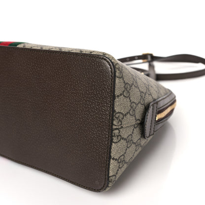 Gucci GG Supreme Monogram Web Medium Ophidia Top Handle Dome Bag Brown 9 of 9