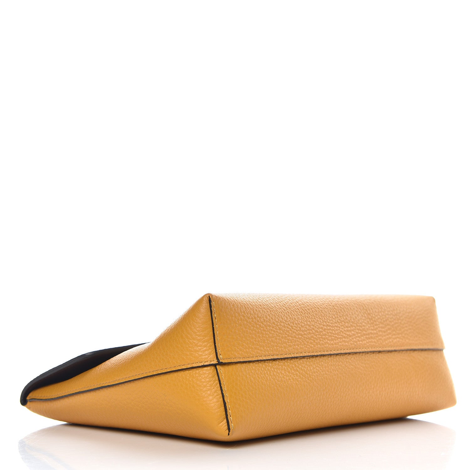 Mulberry Classic Grain Calfskin Large Darley Cosmetic Pouch Deep Amber 4 of 9