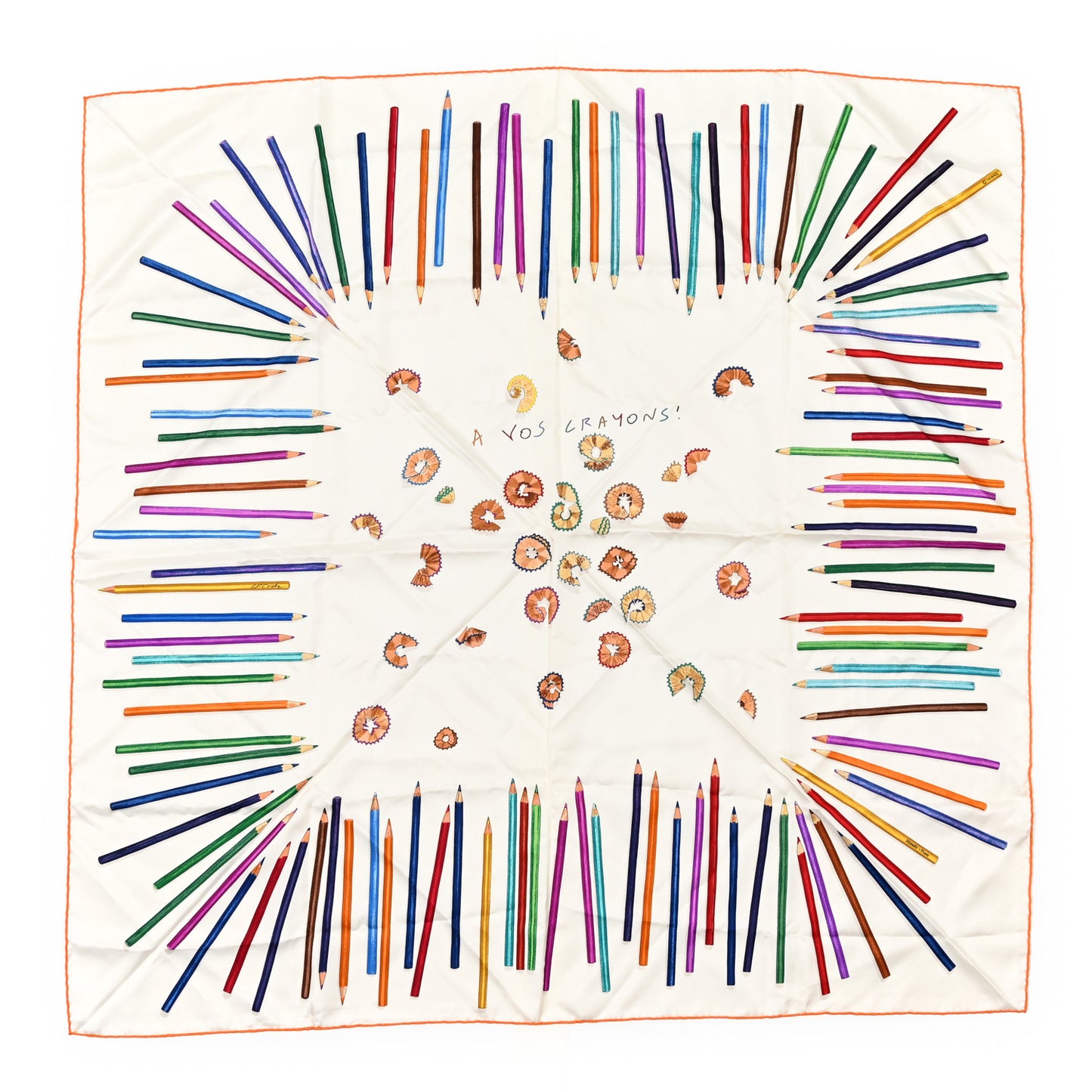 Silk A Vos Crayons Scarf 90