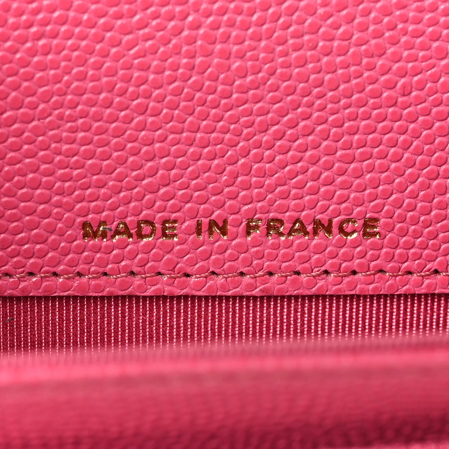 Caviar Quilted Flap Card Holder Wallet Pink