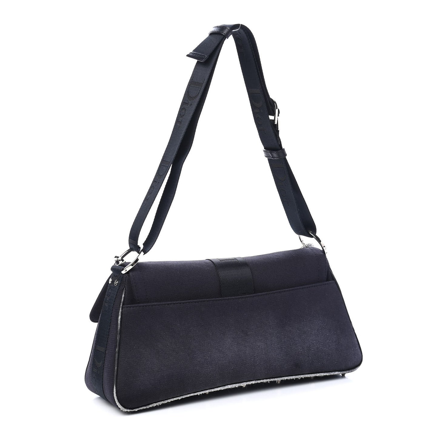 Silk Jersey Crystal Hardcore Clutch Black