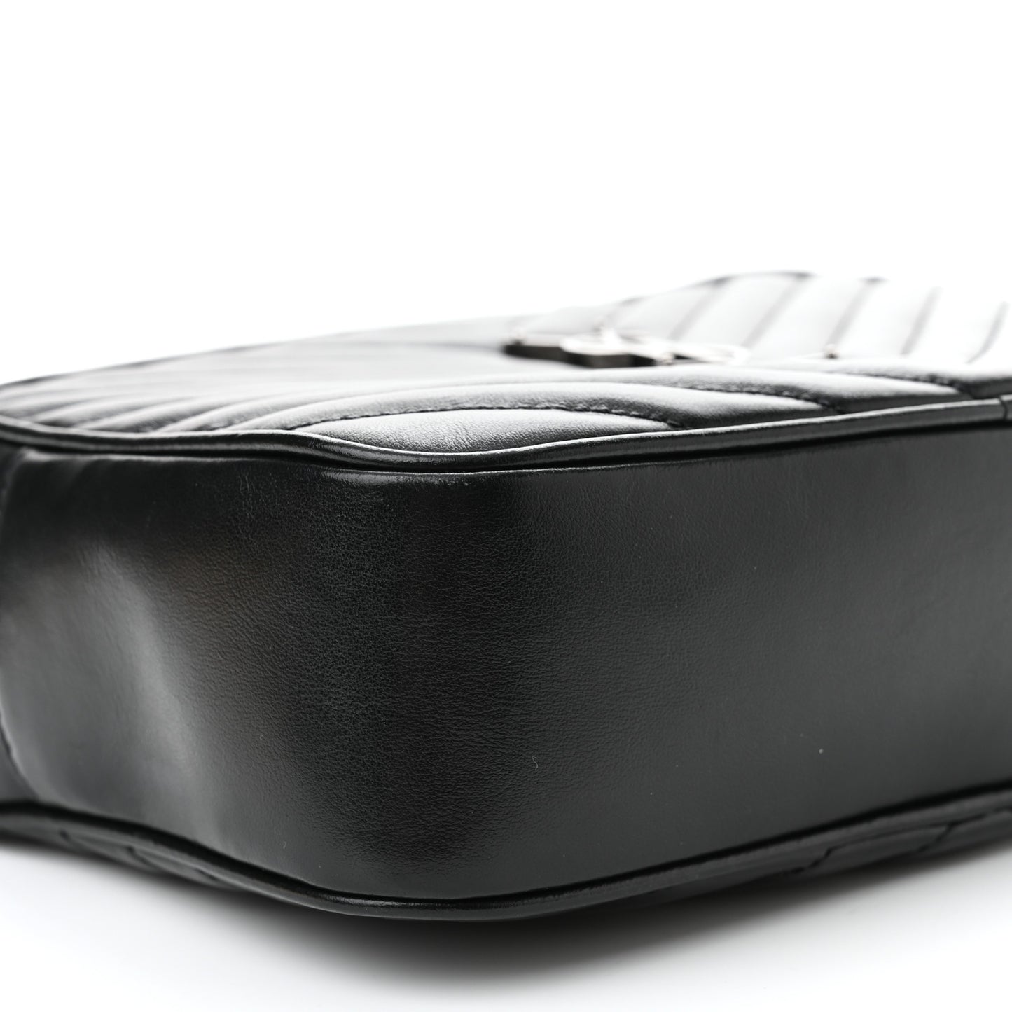 Calfskin Matelasse Monogram Lou Camera Bag Black