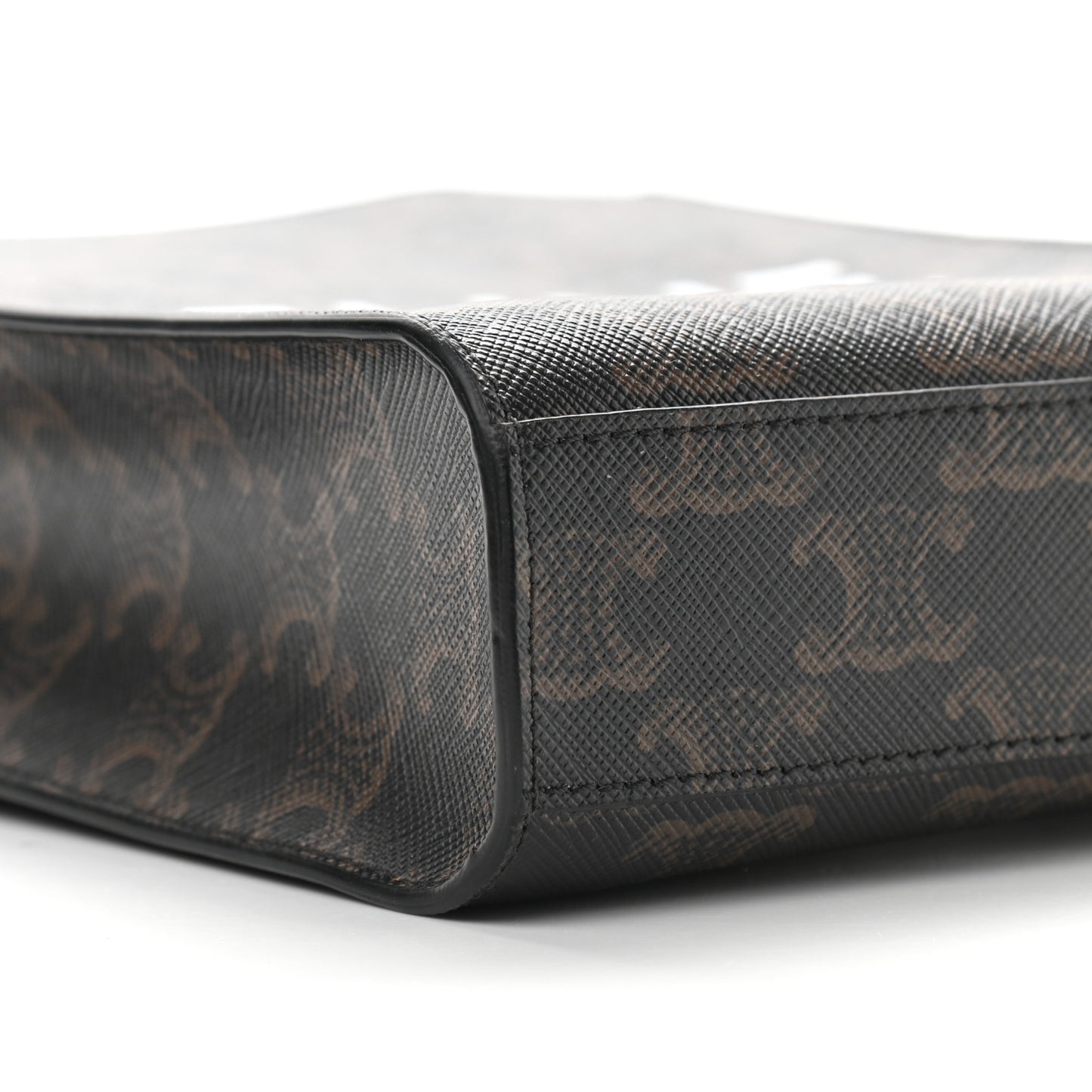 Triomphe Canvas Calfskin Mini Vertical Cabas Tan