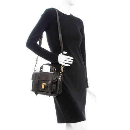 Proenza Schouler Lambskin Medium PS1 Satchel Dark Chocolate 2 of 9
