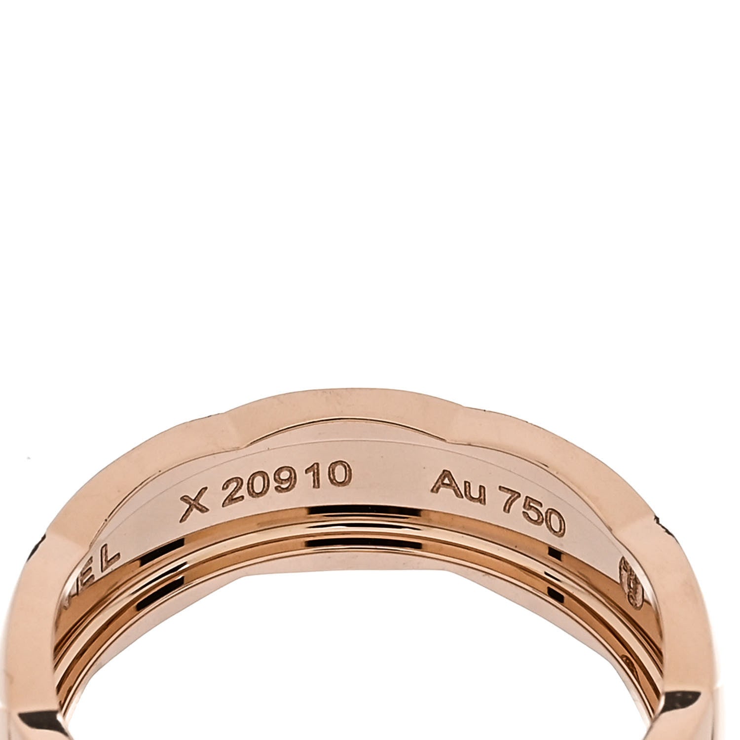 Chanel 18K Beige Gold Small Coco Crush Ring 53 6.5 5 of 6