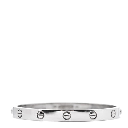 Cartier 18K White Gold LOVE Bracelet 17 1 of 7