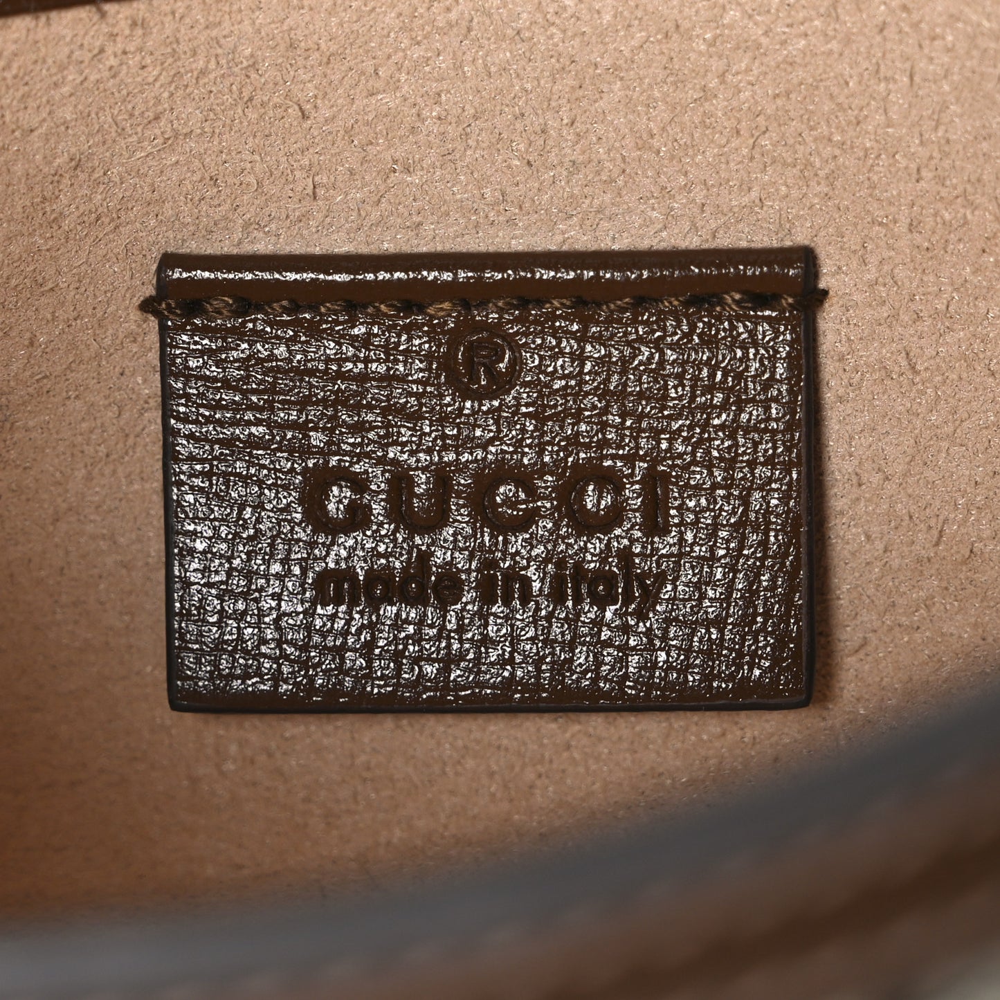 GG Supreme Monogram Mini Horsebit 1955 Shoulder Bag Beige Brown Sugar