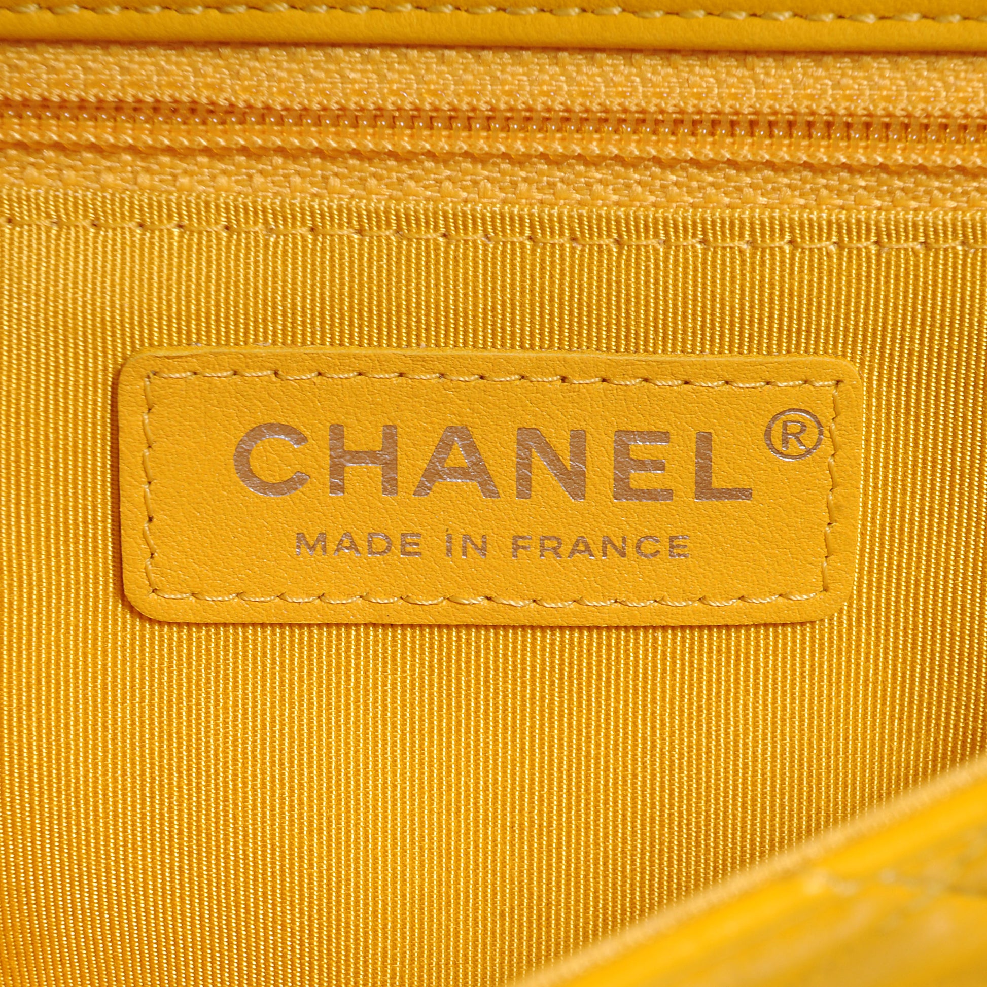 Chanel Quilted Lambskin Small Hula Hoop Flap Yellow 7 of 9