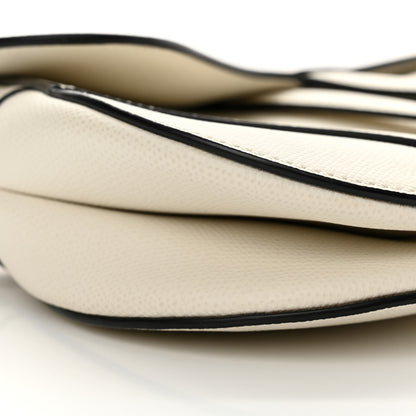Christian Dior Grained Calfskin Saddle Bag White 9 of 11