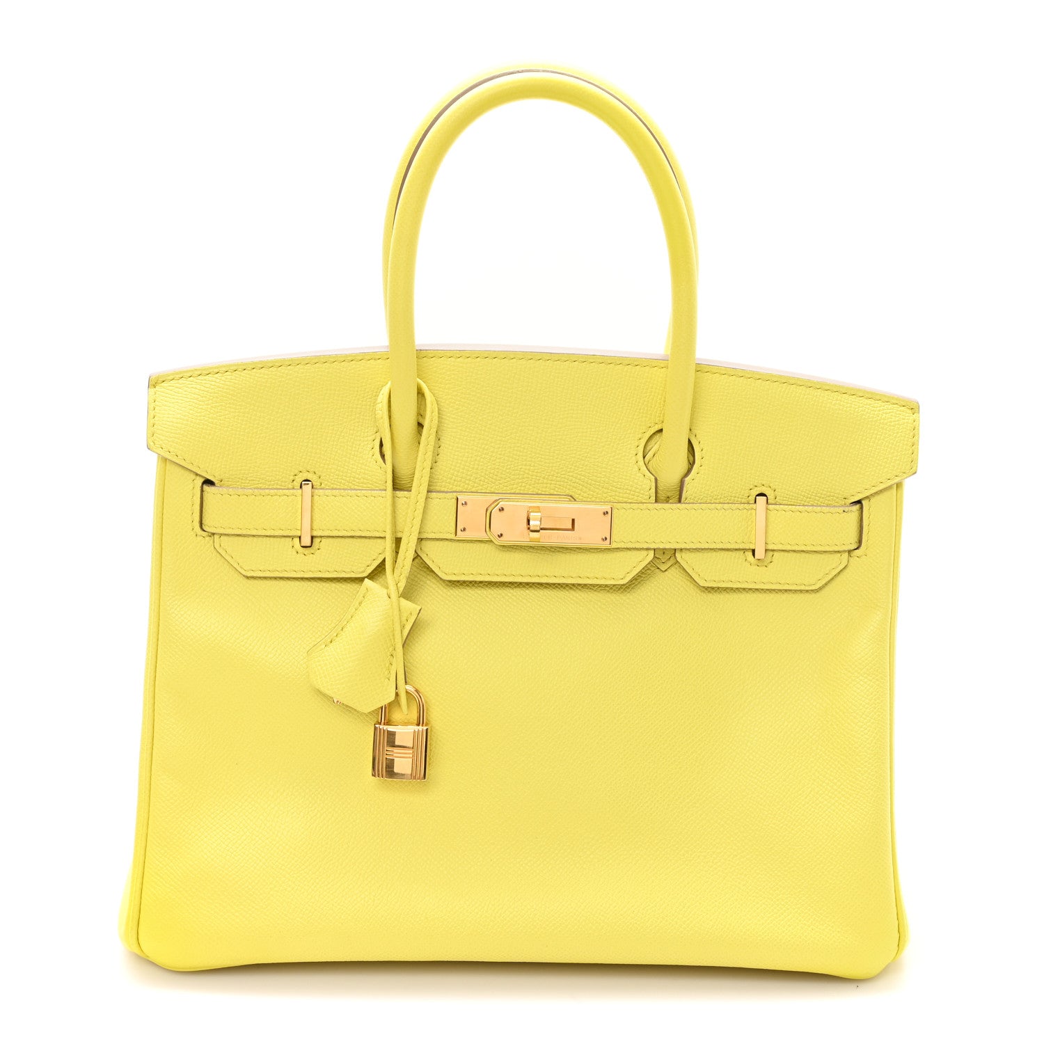 Hermes Epsom BIRKIN 30 Lime 1 of 11