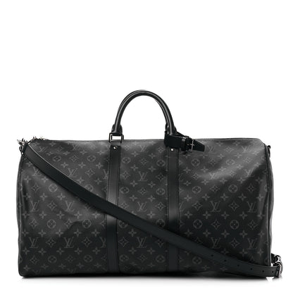 Louis Vuitton Monogram Eclipse Keepall Bandouliere 55 1 of 9