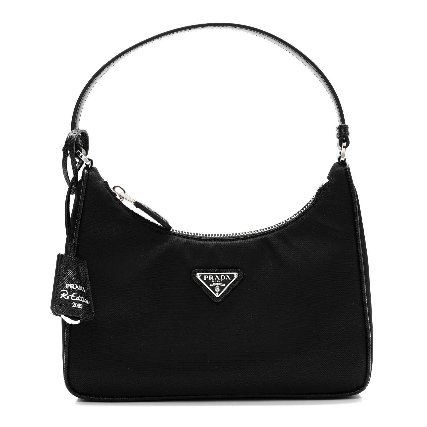 Prada Tessuto Nylon Saffiano Mini Re-Edition 2005 Bag Black 1 of 9