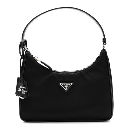 Prada Tessuto Nylon Saffiano Mini Re-Edition 2005 Bag Black 1 of 9