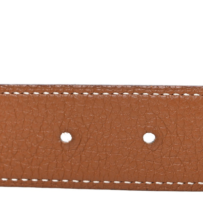 Hermes Box Togo 32mm Belt Strap 85 34 Black Gold 3 of 5