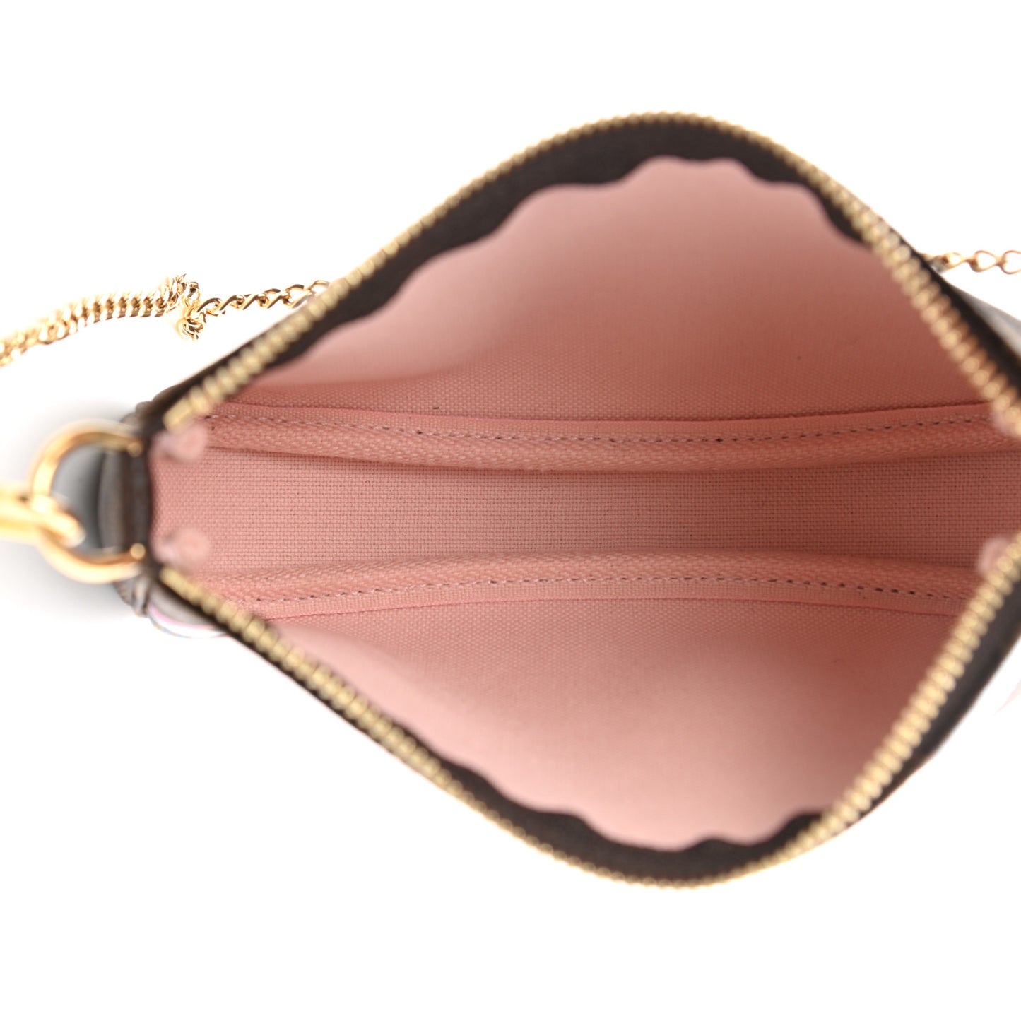 Damier Ebene 2020 Christmas Animation Big Wheel Mini Pochette Accessories Rose Ballerine