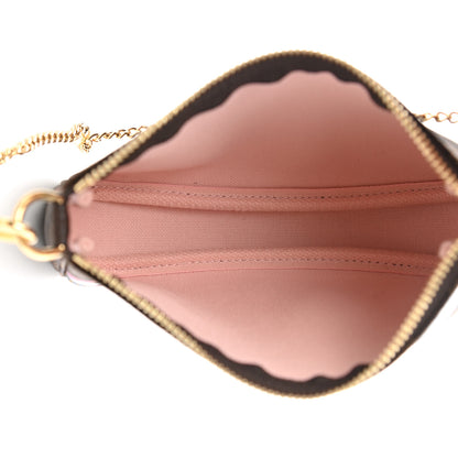 Louis Vuitton Damier Ebene 2020 Christmas Animation Big Wheel Mini Pochette Accessories Rose Ballerine 5 of 7