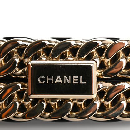 Chanel Plexiglass Quilted Chain Around Minaudiere Clutch Black 12 of 12