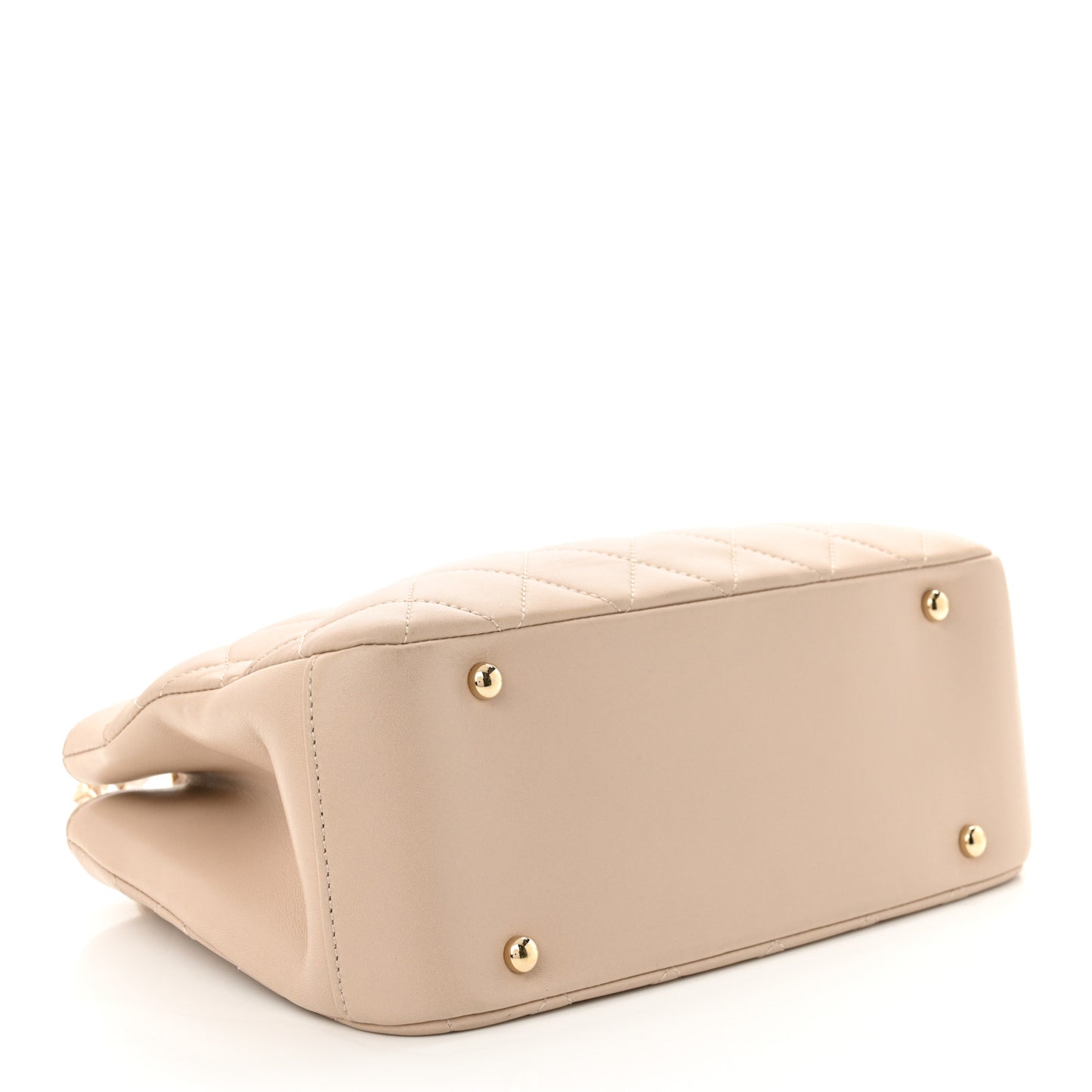 Lambskin Carry Chic Shopping Tote Beige