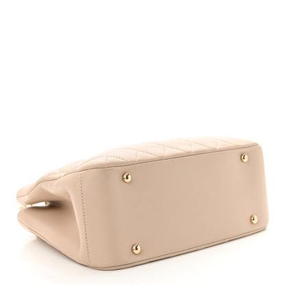 Chanel Lambskin Carry Chic Shopping Tote Beige 4 of 12
