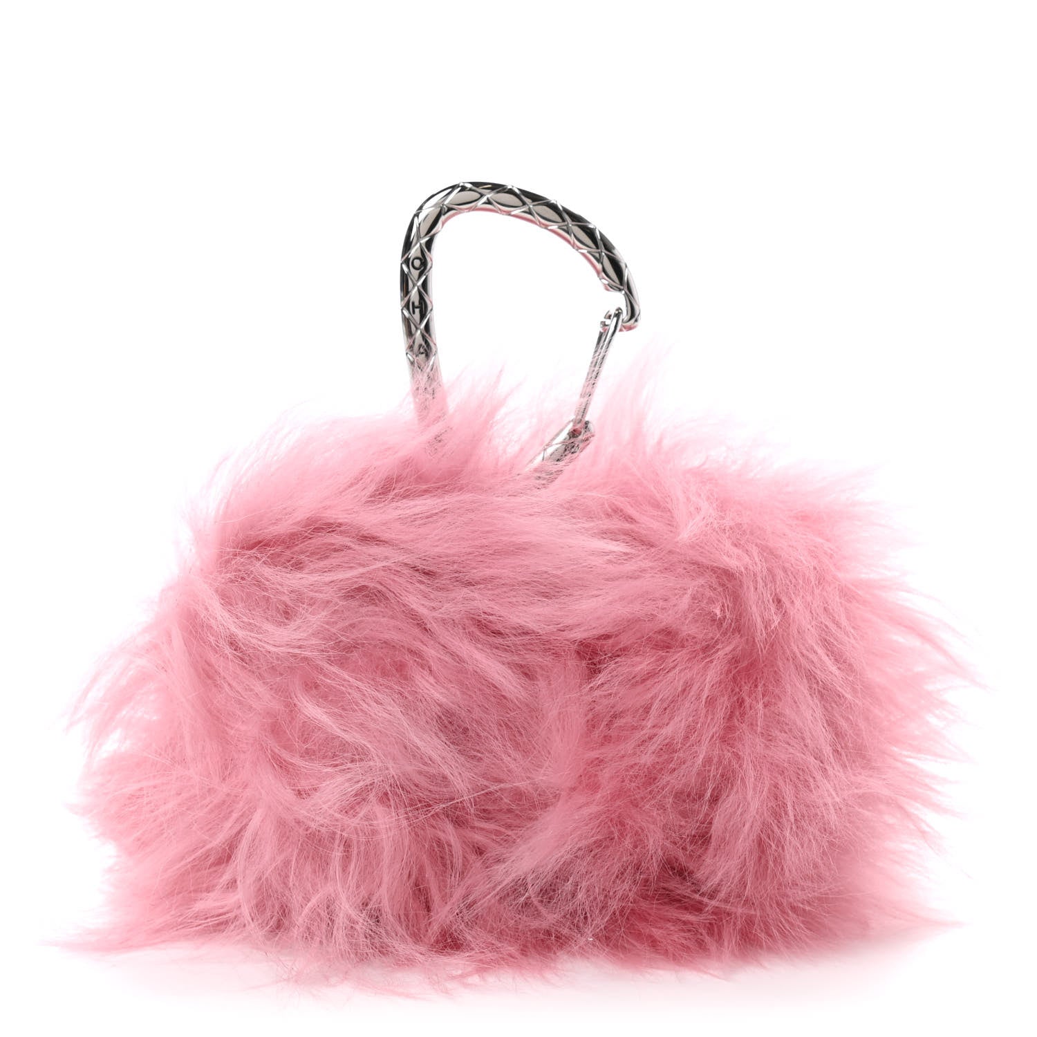 Chanel Shearling Lambskin CC Hook Card Holder Pink 1 of 8