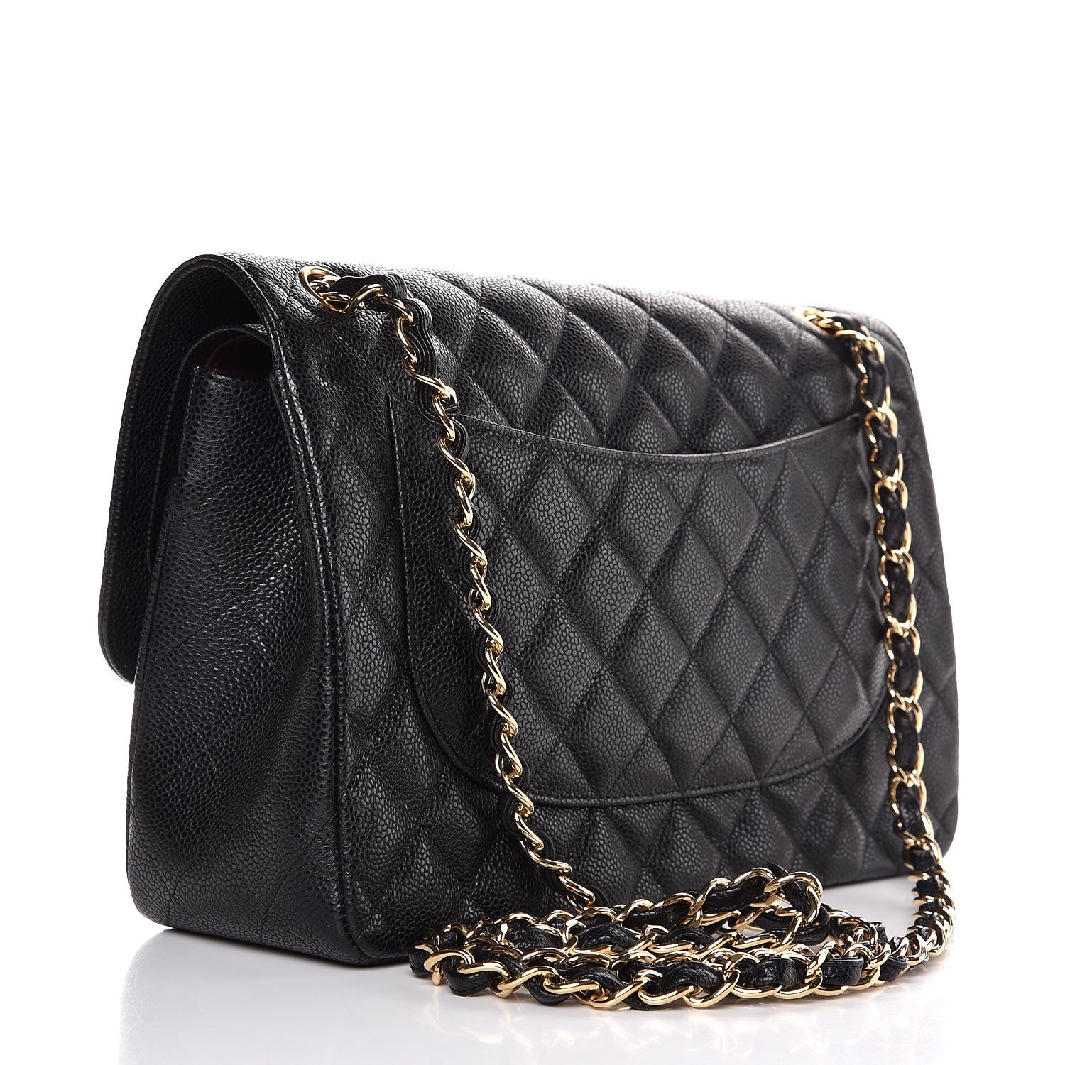 Chanel Caviar Quilted Jumbo Double Flap Black 3 of 7
