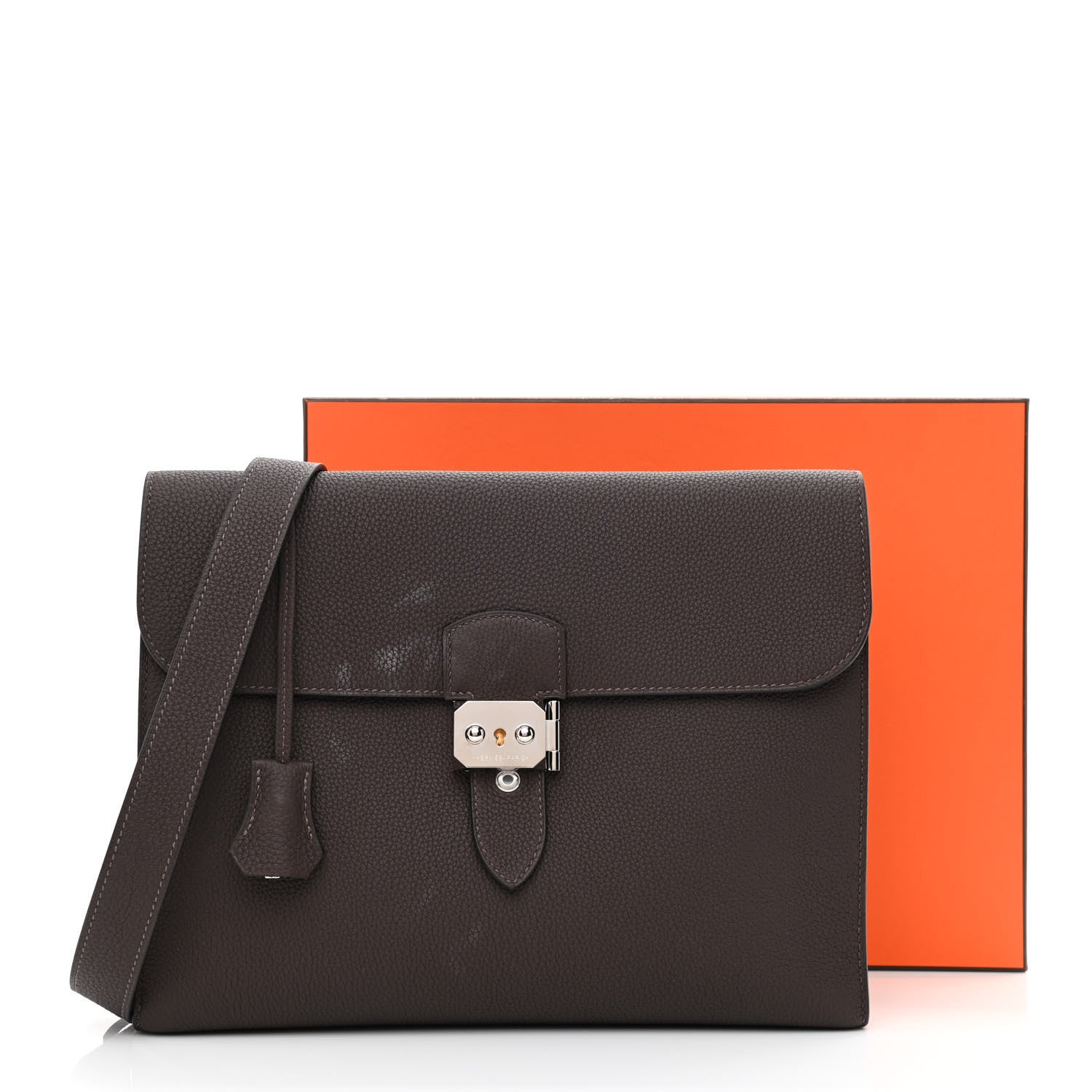 HERMESブラウン レザー キャンバス ボストンバッグ e-210915-4-13.jpg