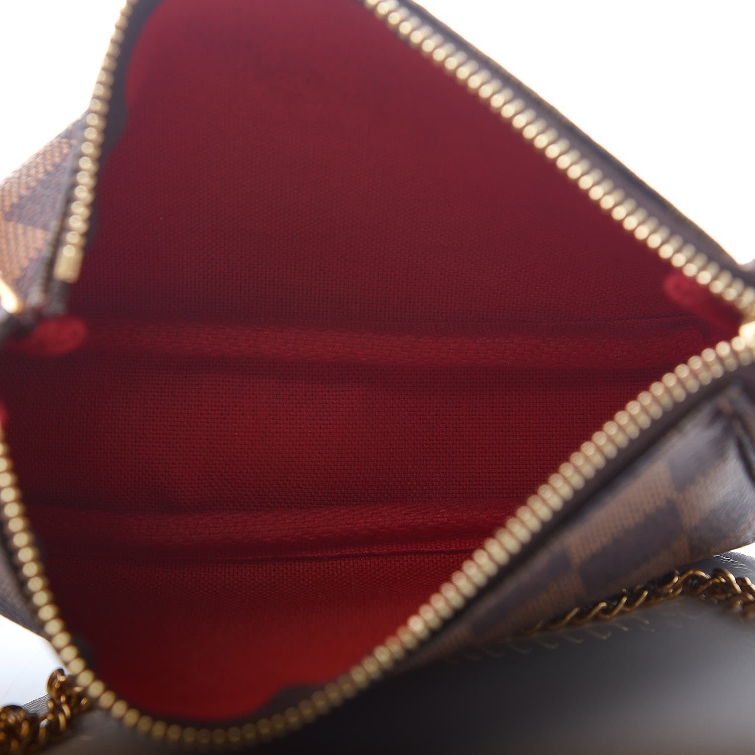 Louis Vuitton Damier Ebene Mini Pochette Accessories 5 of 9