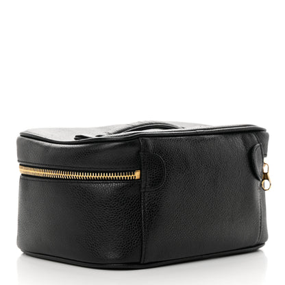 Chanel Caviar Vanity Cosmetic Case Black 3 of 13