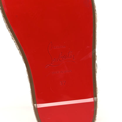 Christian Louboutin Goatskin Mariza Zeppa 130 Espadrille Sandals 37 Black 7 of 10
