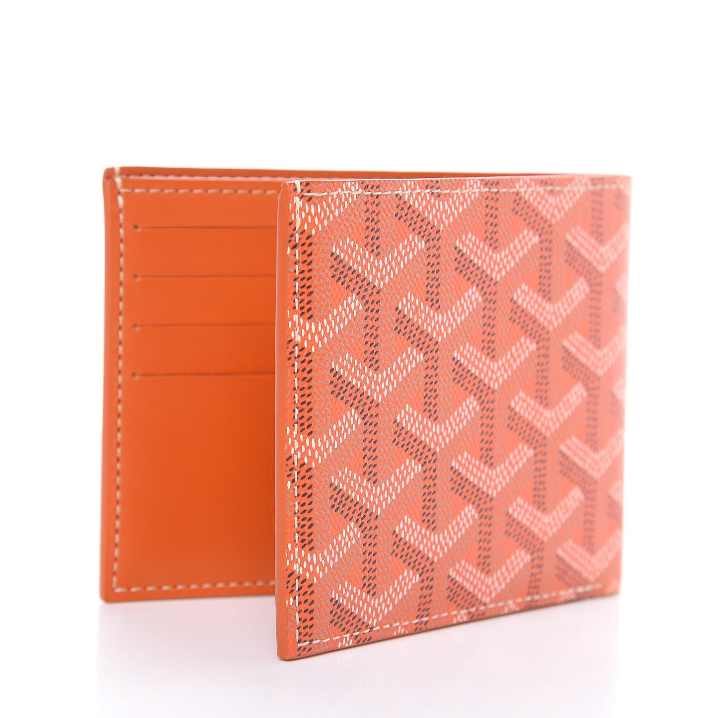 Goyardine Bi-Fold Victoire PM Wallet Orange
