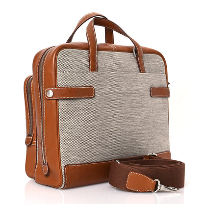 Hermes Toile Trousse Caleche Express Travel Gold 3 of 16