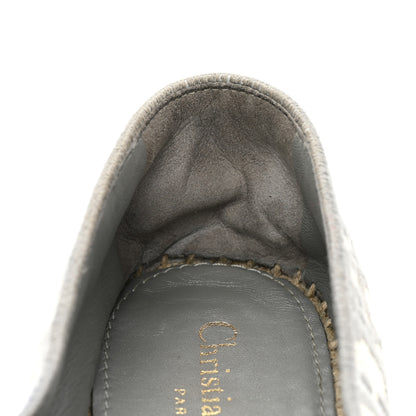 Christian Dior Oblique Embroidered Granville 15mm Espadrilles 37 Grey Stone 11 of 12